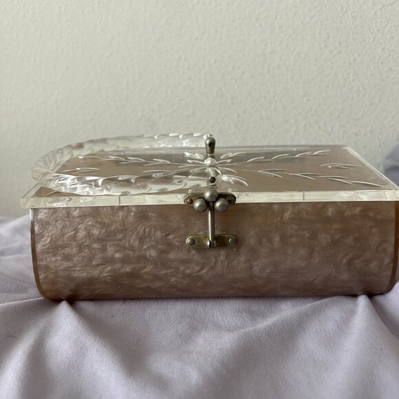 Lucite Box Purse 1950s Rockabilly - Picture 4 of 8